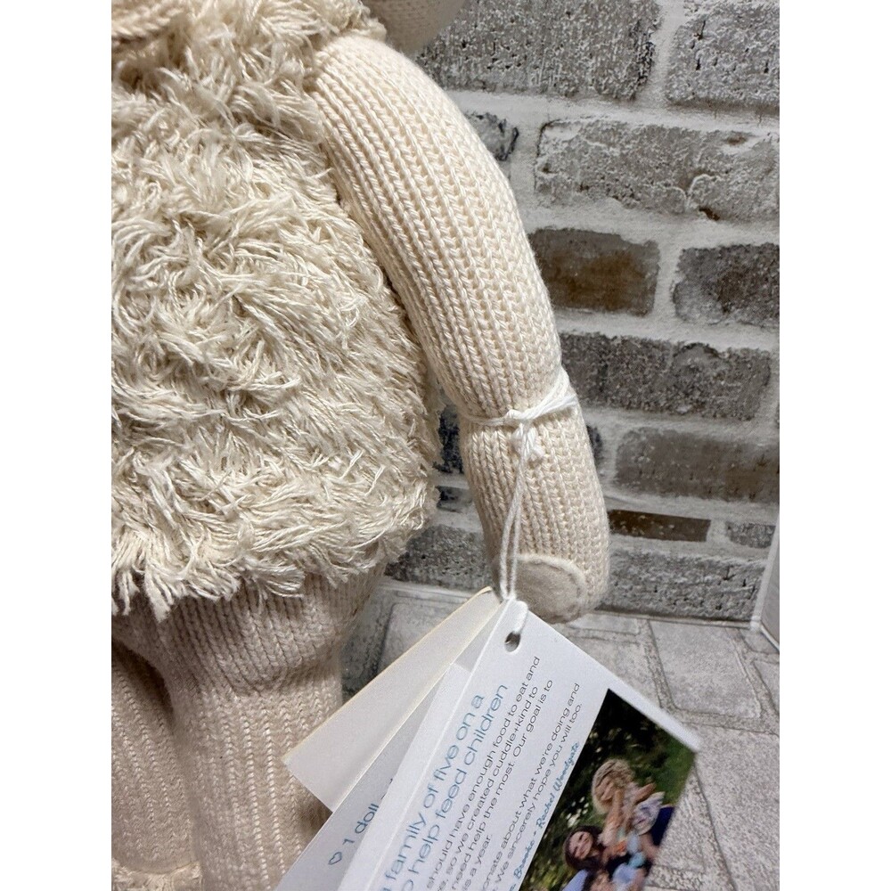 Cuddle + Kind Handmade Stella The Polar Bear Knit Doll Baby Plush Toy 15” New - Picture 5 of 13